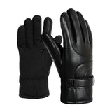 Guantes Masculinos De Cuero Táctiles Impermeables Invierno Vanthea