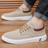 Zapatillas Masculinas De Lona Transpirables Casual Vanthea
