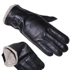 Guantes De Cuero Natural Térmicos Forrados Vanthea