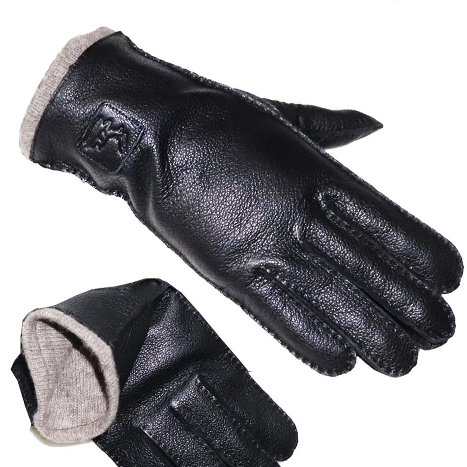 Guantes De Cuero Natural Térmicos Forrados Vanthea