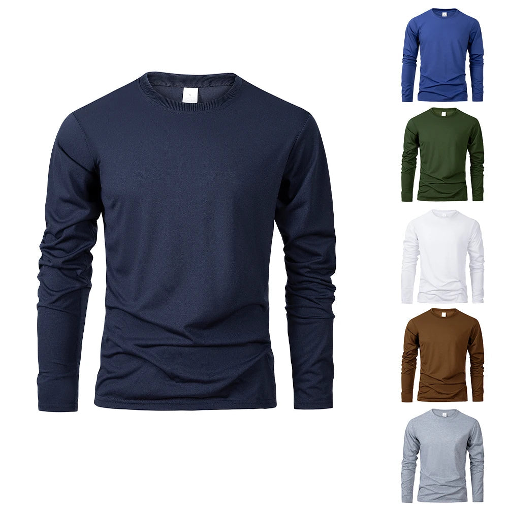 Camiseta de manga larga y cuello redondo para hombre Vanthea