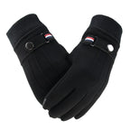 Guantes Masculinos De Ante Antiviento Táctiles Invierno Vanthea