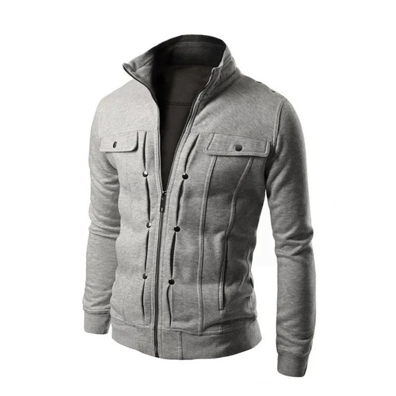 Chaqueta Masculina Con Cremallera Casual Viaje Vanthea
