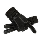 Guantes Masculinos De Cuero Táctiles Antiviento Vanthea