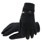 Guantes Masculinos De Ante Antiviento Táctiles Invierno Vanthea