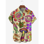 Camisa Masculina Floral Hawaiana Playa Vanthea