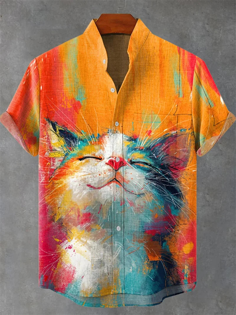 Camisa Masculina Floral Verano Vanthea