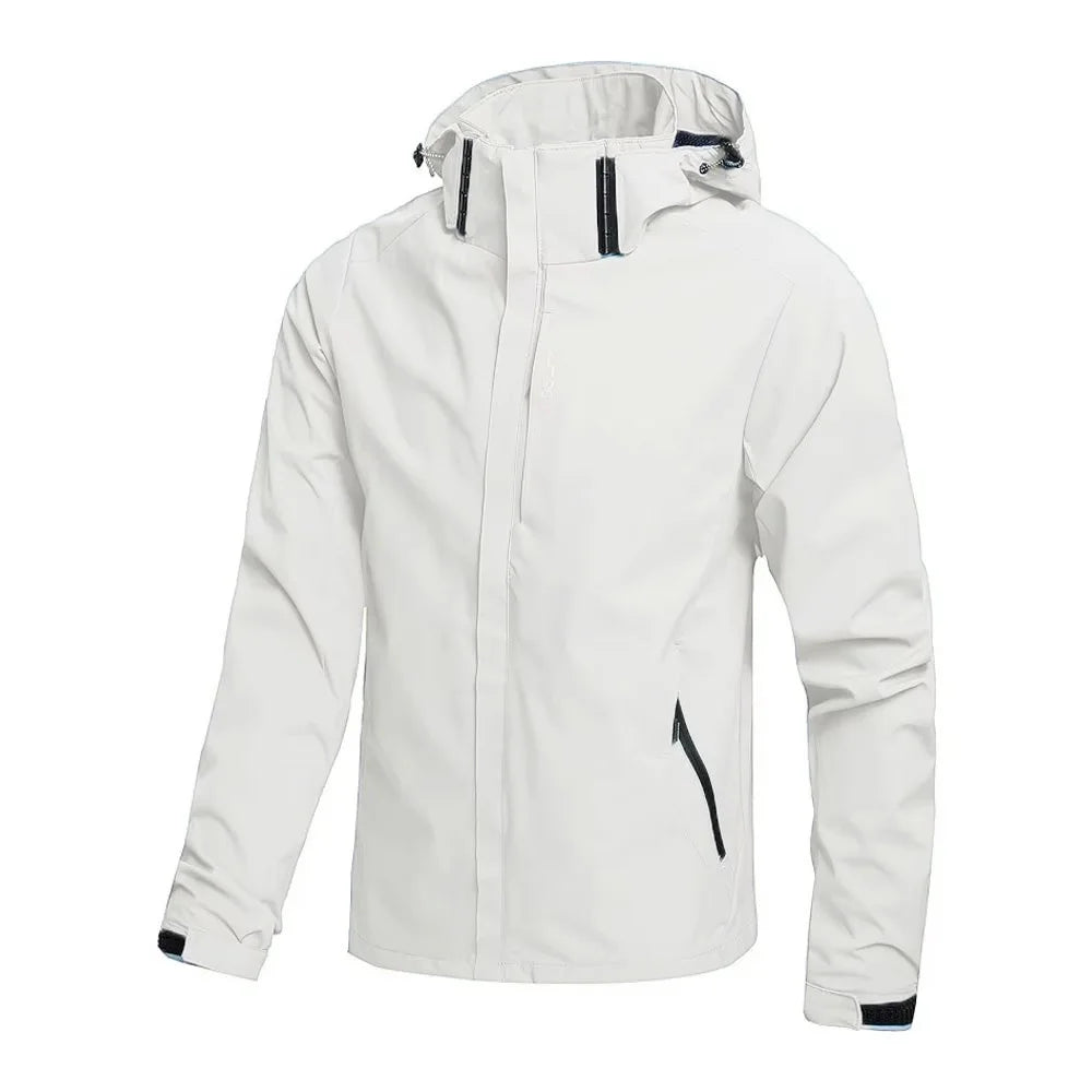 Chaqueta Masculina Impermeable Ligera Con Capucha Vanthea