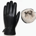 Guantes De Cuero Natural Térmicos Forrados Vanthea