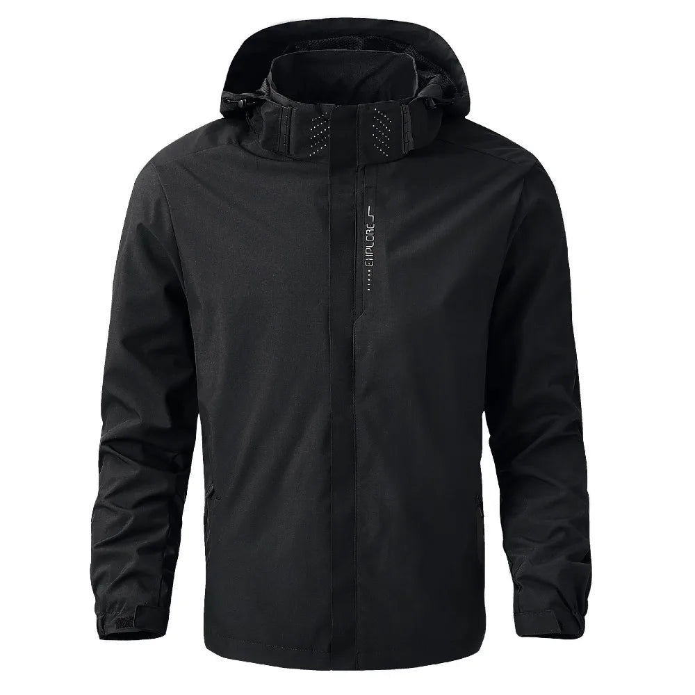 Chaqueta Masculina Impermeable Ligera Con Capucha Vanthea