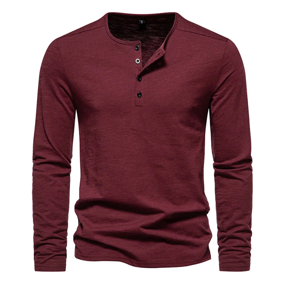 Camiseta de manga larga para hombre corte ajustado Vanthea