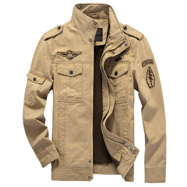 Chaqueta Masculina Militar Cargo Otoño Vanthea
