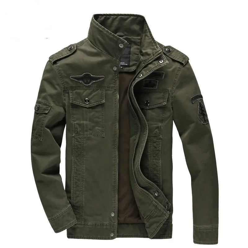 Chaqueta Masculina Militar Cargo Otoño Vanthea