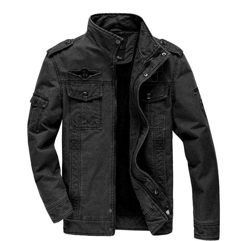 Chaqueta Masculina Militar Cargo Otoño Vanthea