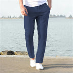 Pantalones Masculinos De Lino Transpirables Vanthea