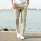 Pantalones Masculinos De Lino Transpirables Vanthea