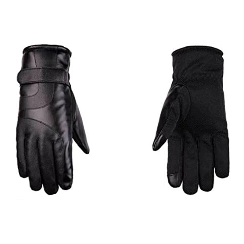 Guantes Masculinos De Cuero Táctiles Impermeables Invierno Vanthea