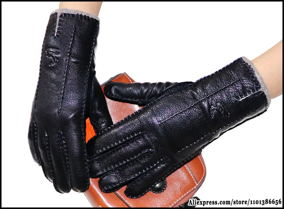 Guantes De Cuero Natural Térmicos Forrados Vanthea