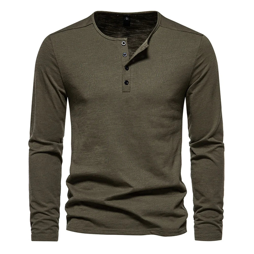 Camiseta de manga larga para hombre corte ajustado Vanthea