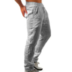 Pantalón deportivo de algodón y lino para hombre Vanthea