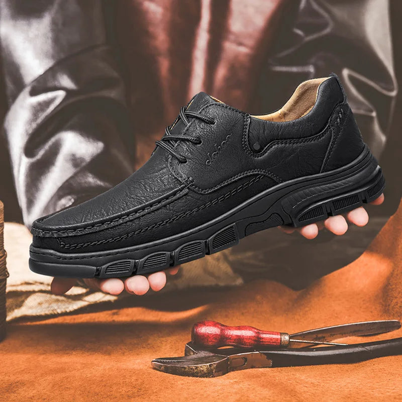 Zapatos Masculinos De Cuero Hechos A Mano Vanthea