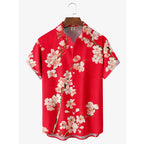 Camisa Masculina Floral Hawaiana Playa Vanthea