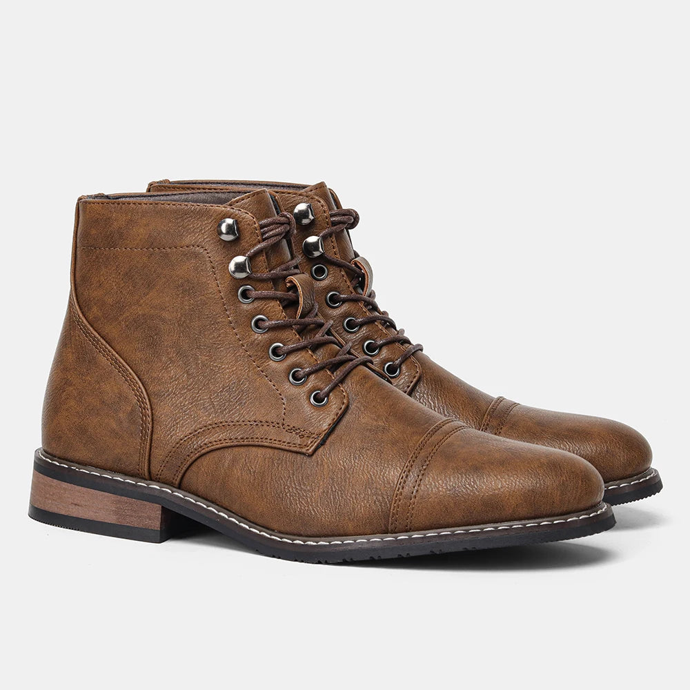 Botas Masculinas De Cuero Cómodas Vanthea