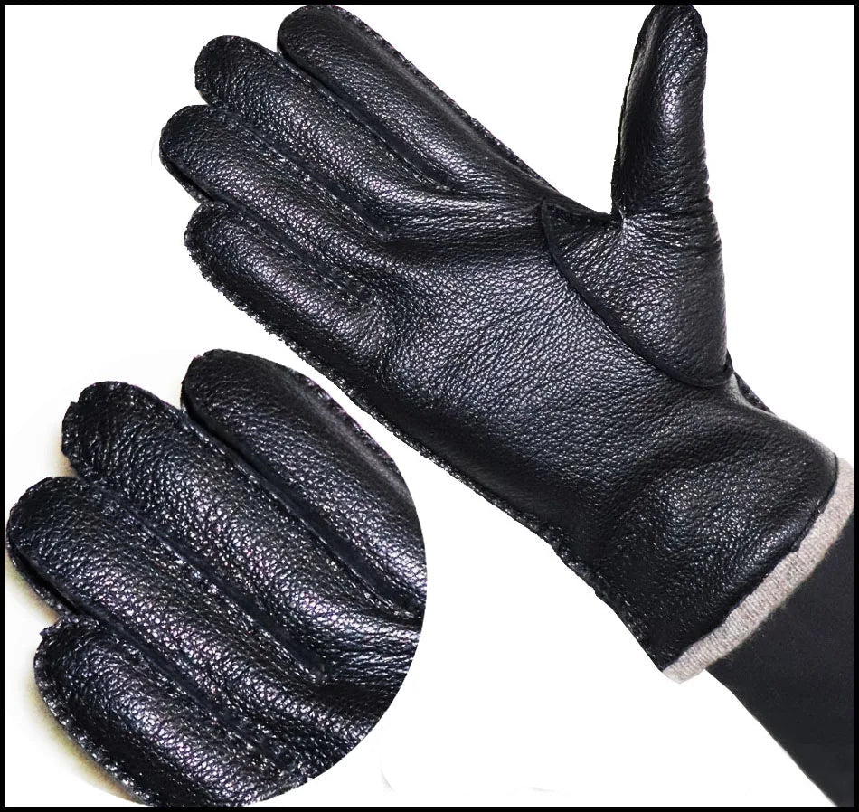 Guantes De Cuero Natural Térmicos Forrados Vanthea