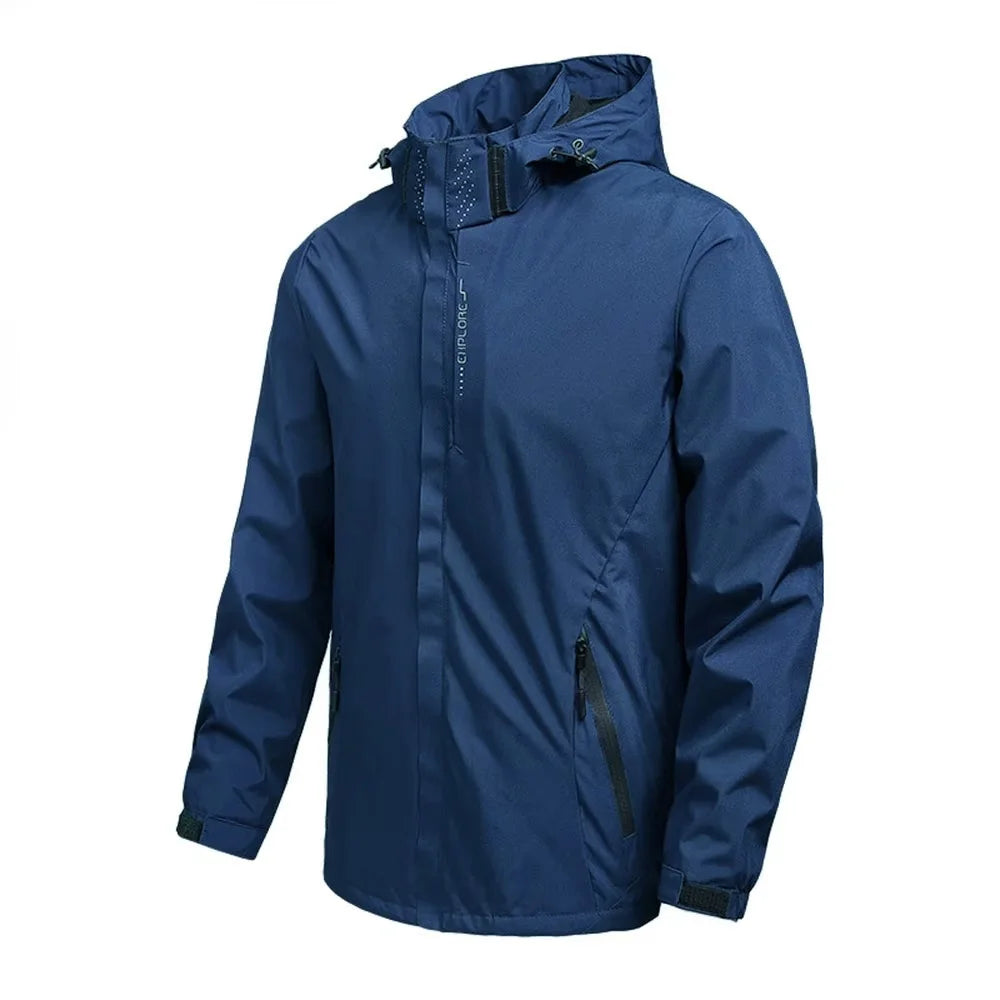Chaqueta Masculina Impermeable Ligera Con Capucha Vanthea