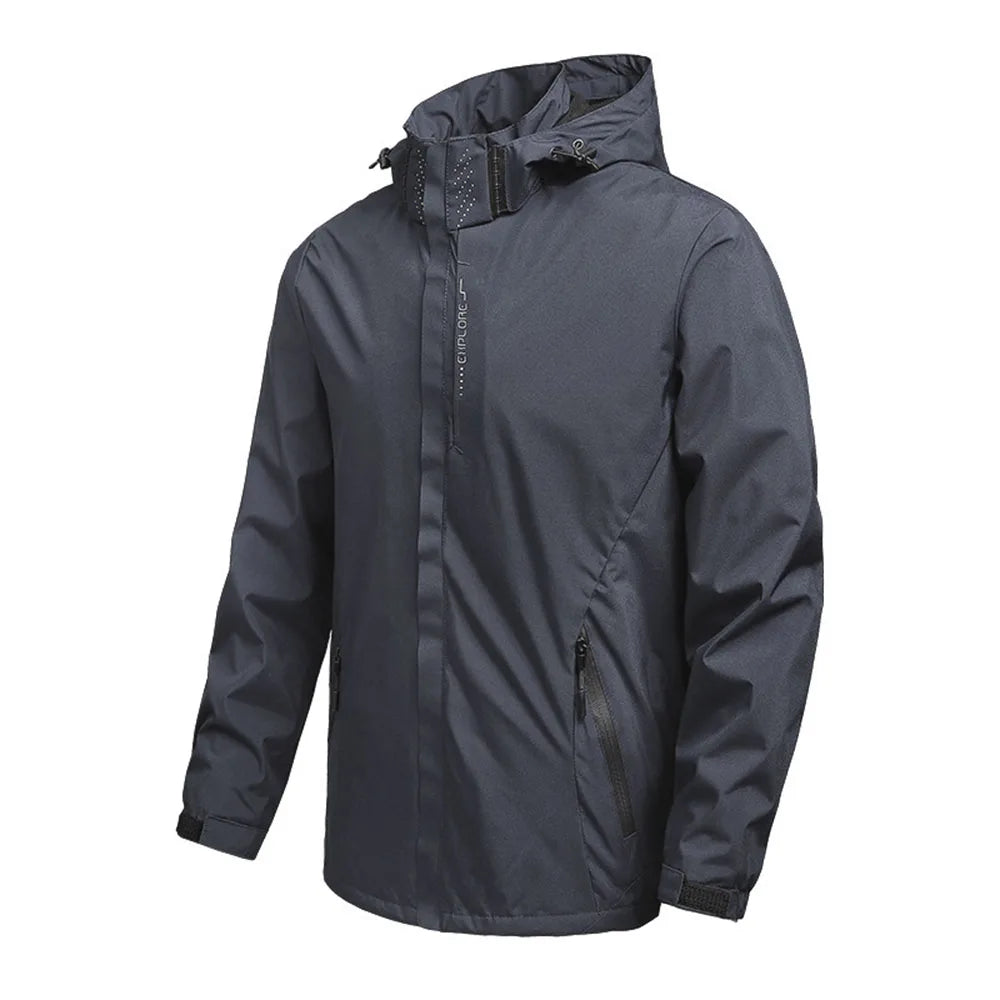 Chaqueta Masculina Impermeable Ligera Con Capucha Vanthea