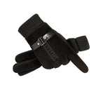 Guantes Masculinos De Cuero Táctiles Antiviento Vanthea