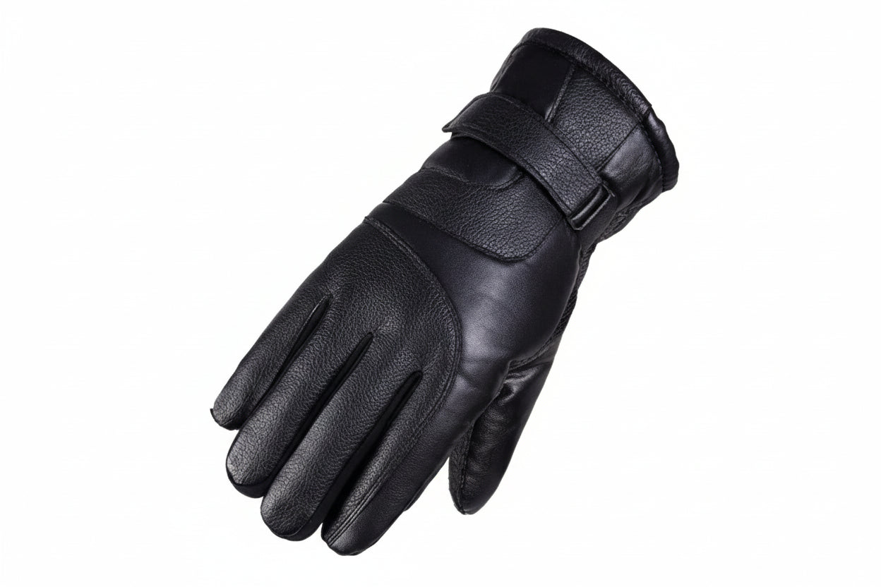Guantes Masculinos De Cuero Táctiles Impermeables Invierno Vanthea