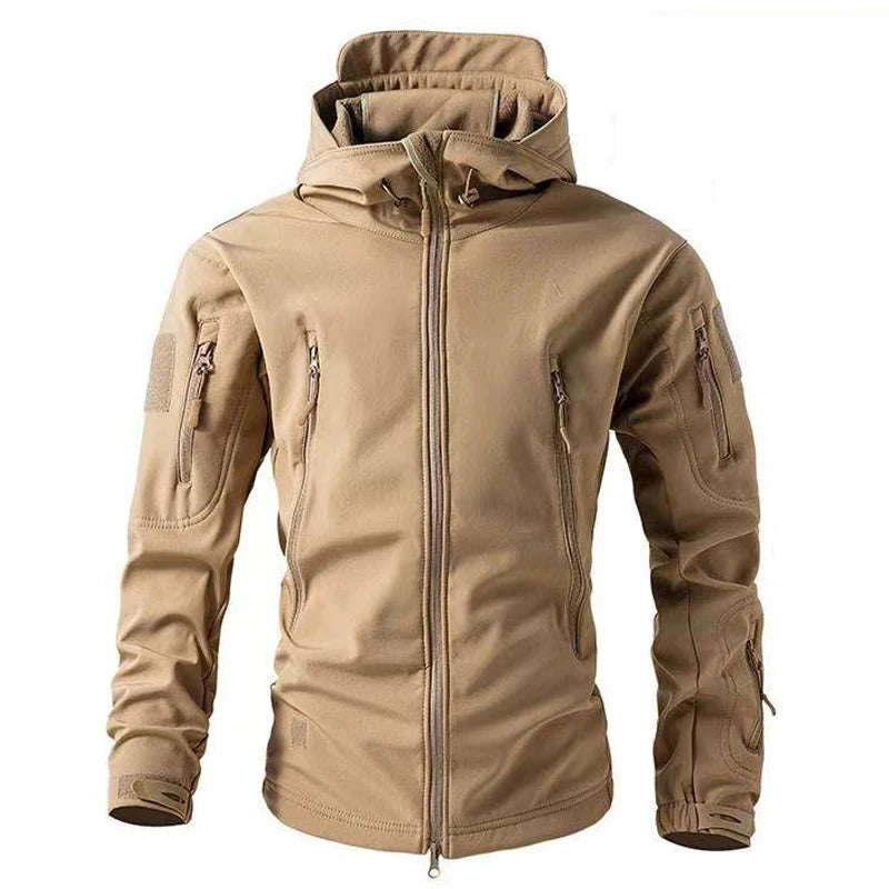 Chaqueta Masculina Softshell Térmica Antiviento Vanthea