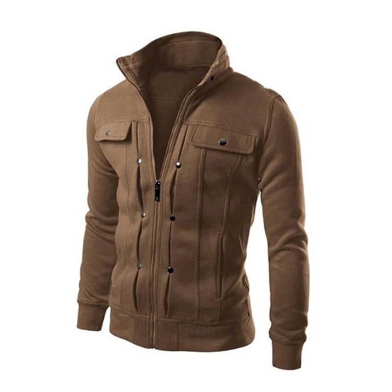 Chaqueta Masculina Con Cremallera Casual Viaje Vanthea