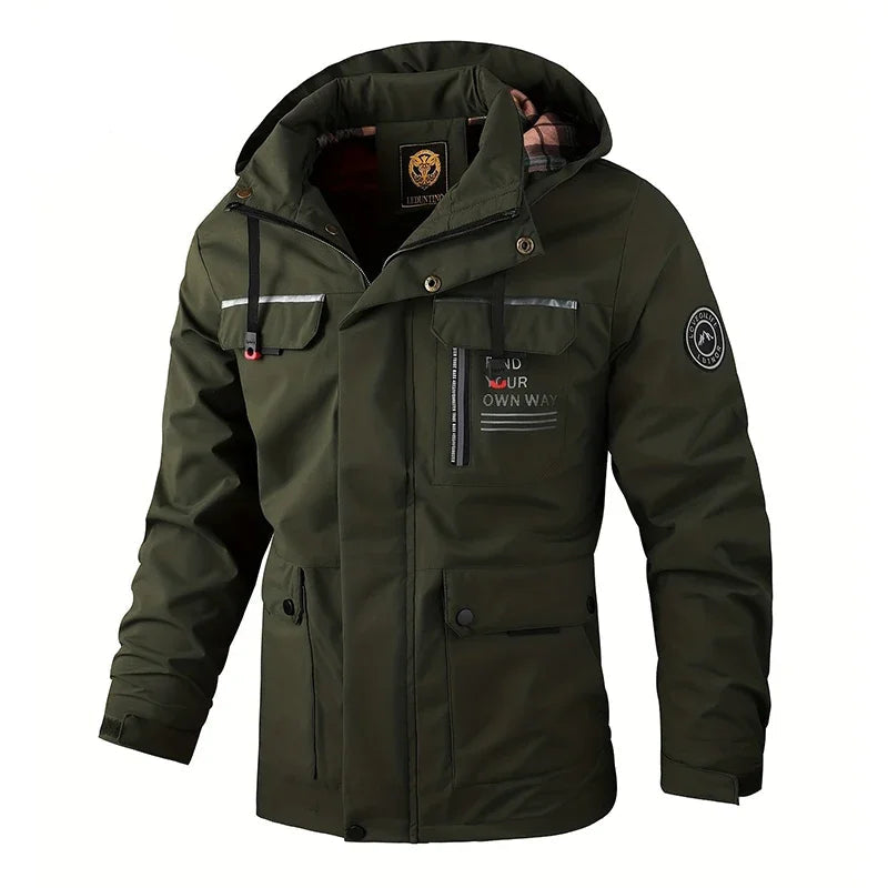 Chaqueta Masculina Con Capucha Antiviento Otoño Vanthea