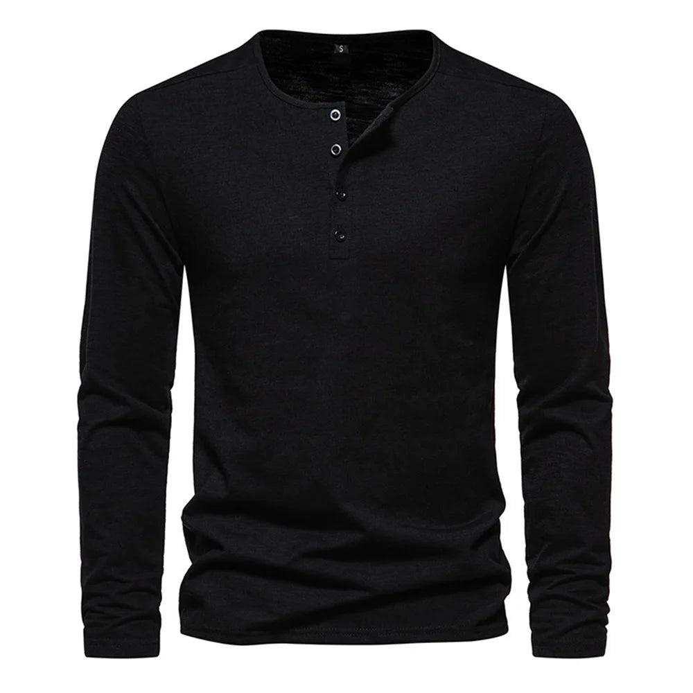 Camiseta de manga larga para hombre corte ajustado Vanthea