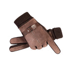 Guantes Masculinos De Cuero Táctiles Antiviento Vanthea