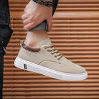 Zapatillas Masculinas De Lona Transpirables Casual Vanthea