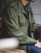 Chaqueta Masculina Militar Multibolsillos Algodón Vanthea