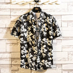 Camisa de manga corta para hombre con estampado hawaiano de Vanthea