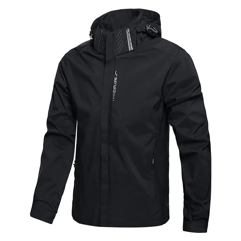 Chaqueta Masculina Impermeable Ligera Con Capucha Vanthea