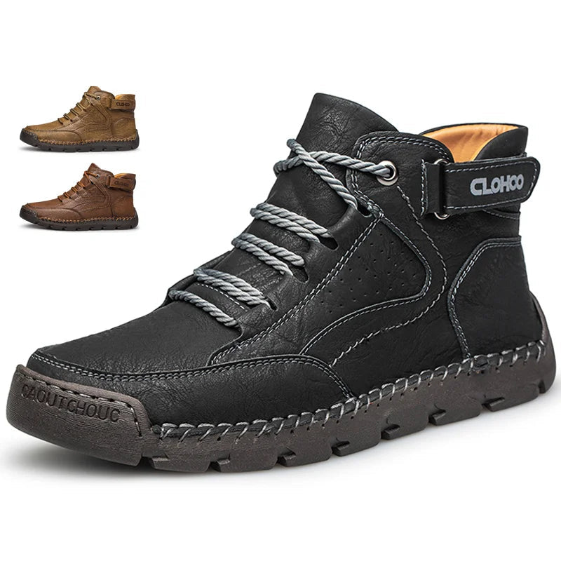 Botas Masculinas De Cuero Hechas A Mano Vanthea