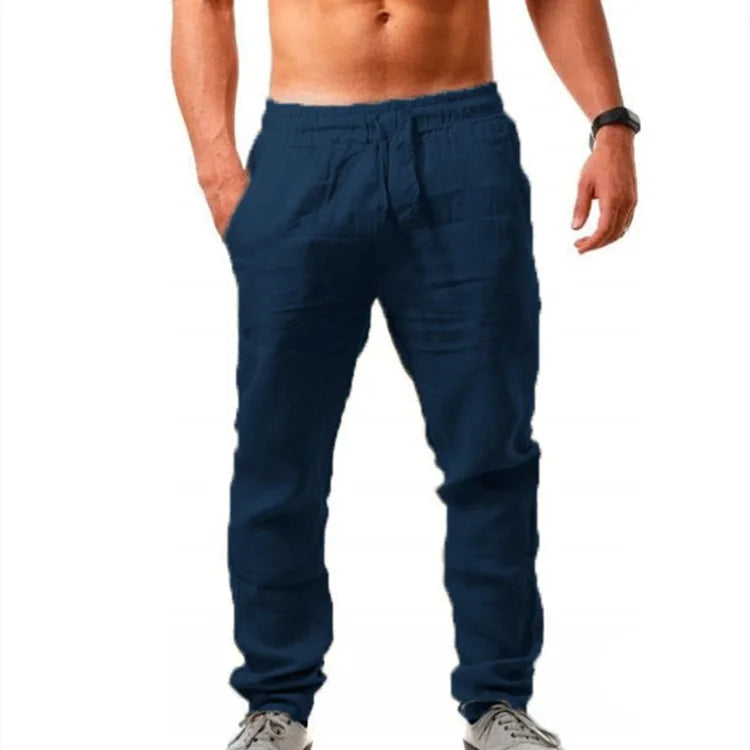 Pantalón deportivo de algodón y lino para hombre Vanthea