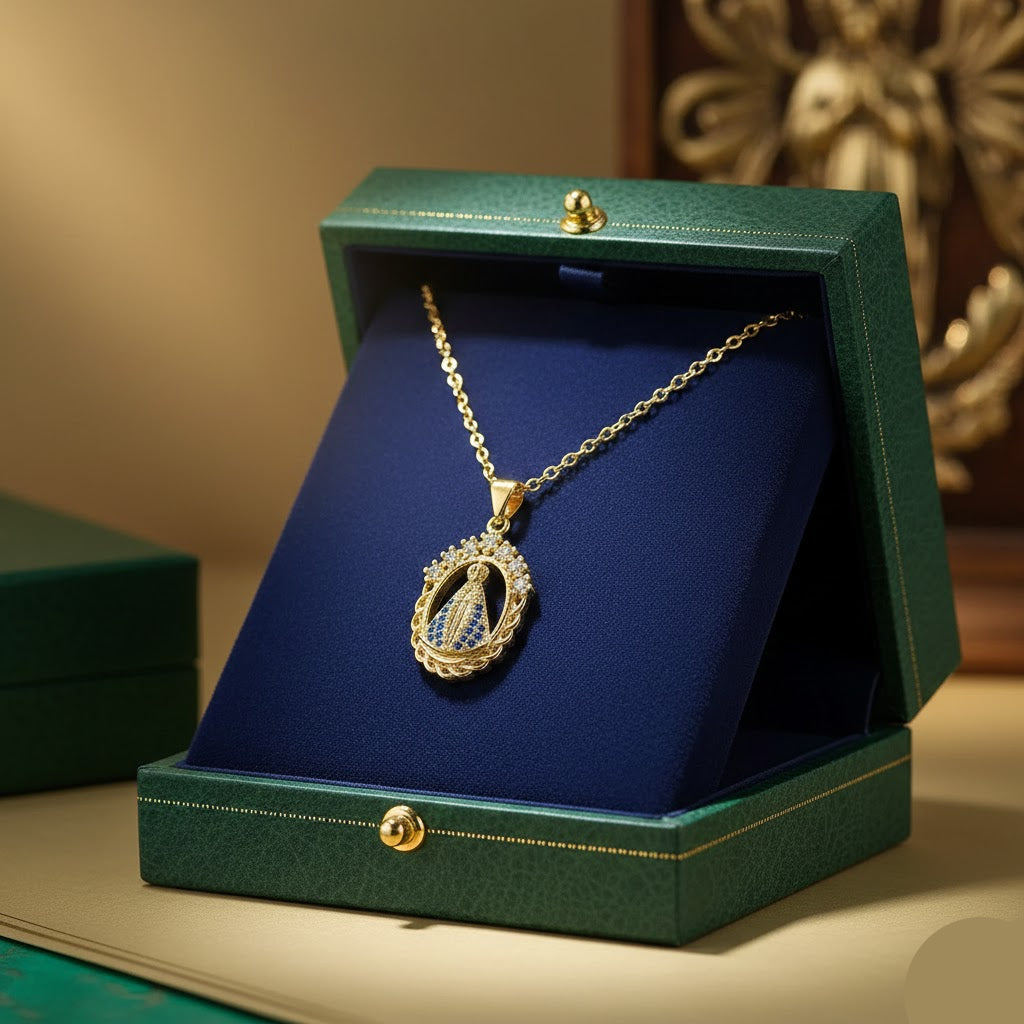 Collar Virgen María – Fe y Protección Eterna